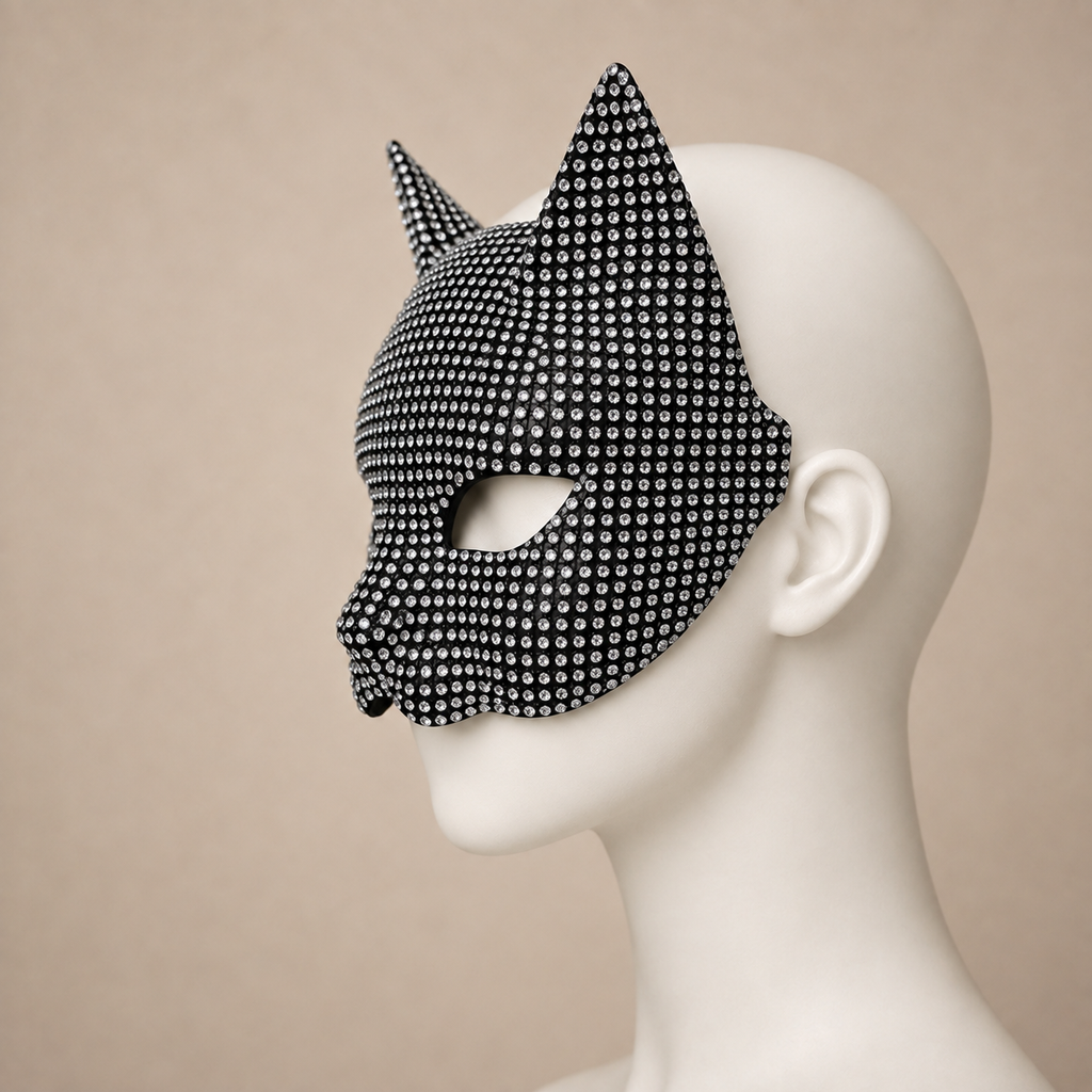 Masque Chat Kitsu – Strass